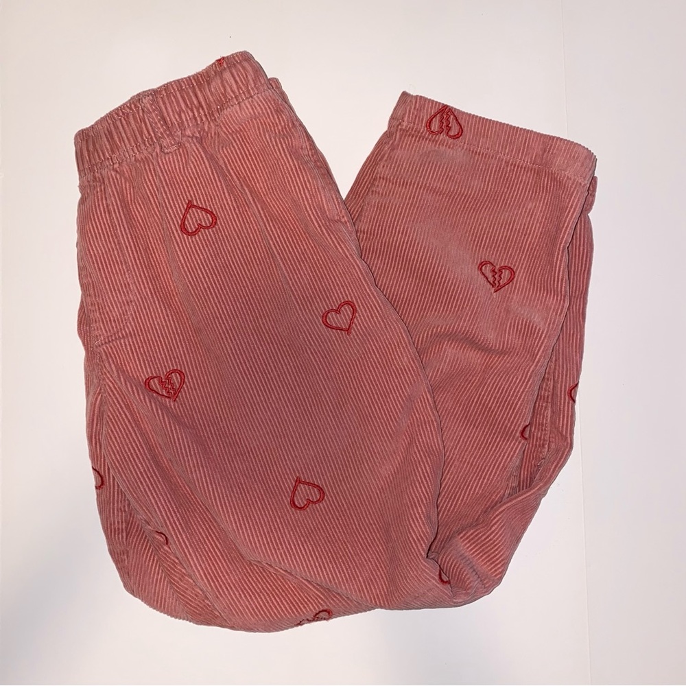 Urban Outfitters Heart Break Corduroy Pants - Pink